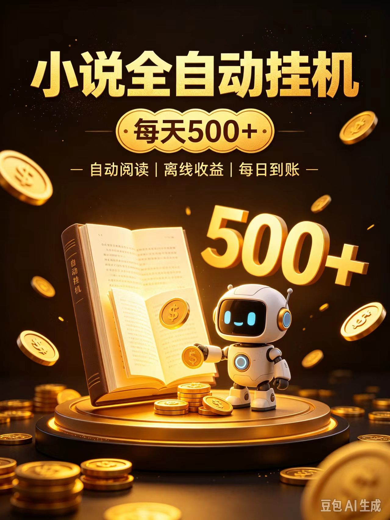 番茄全自动小说0门槛副业，日入300+，躺赚稳定风口项目